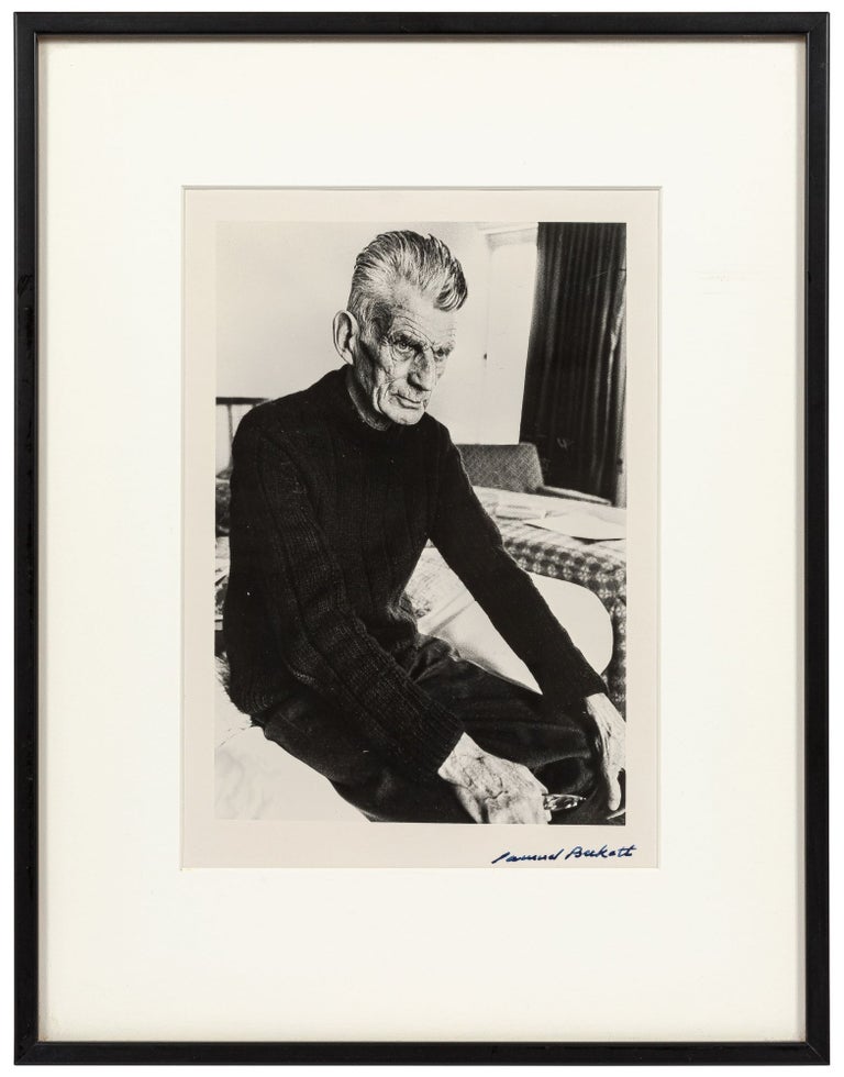 Item #469370 Signed Photograph of Samuel Beckett. Samuel BECKETT, John MINEHAN.