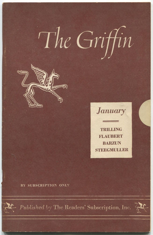 Item #469467 The Griffin: Vol. 3, No. 1, January, 1954. W. H. AUDEN, Jacques Barzun, Lionel Trilling, Lionel TRILLING, Jacques Barzun, Francis Steegmuller.
