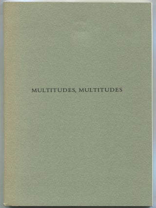 Multitudes, Multitudes. Amy CLAMPITT.