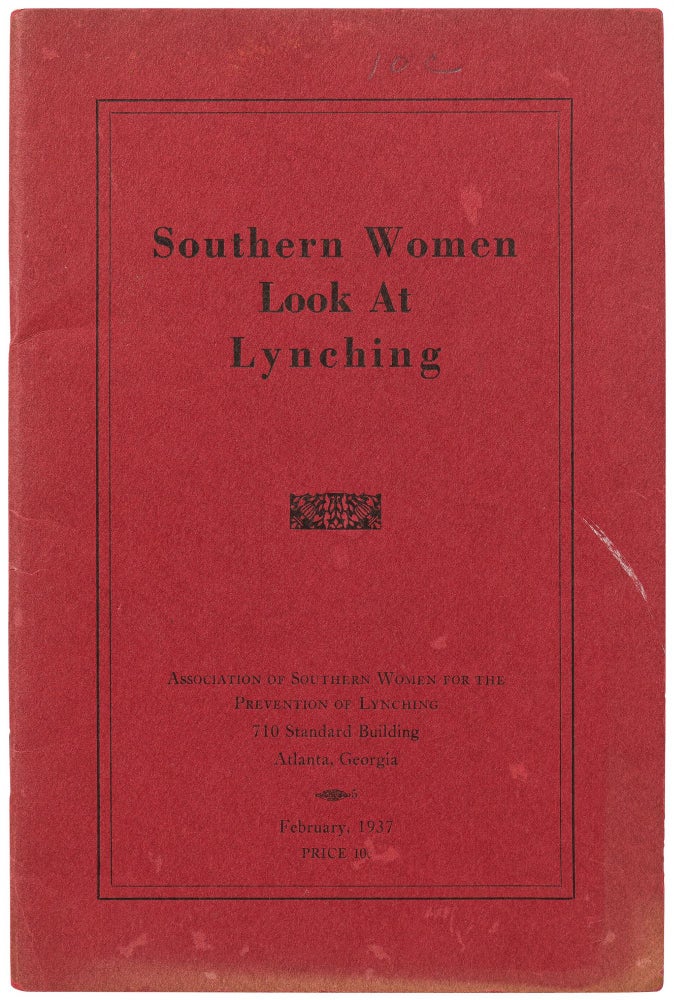 Item #469767 Southern Women Look at Lynching. Jessie Daniel AMES.