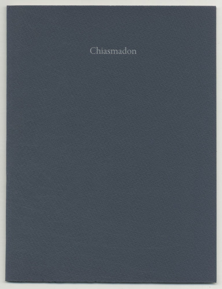 Item #469891 Chiasmadon. Ted HUGHES.