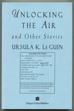 Item #470151 Unlocking the Air and Other Stories. Ursula K. LE GUIN