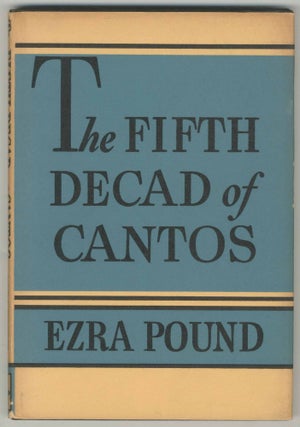 Item #470315 The Fifth Decad of Cantos. Ezra POUND