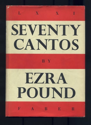 Item #470316 Seventy Cantos. Ezra POUND