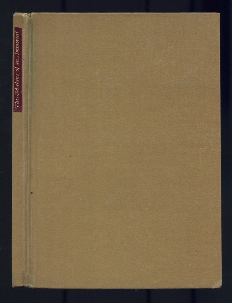 Item #470418 The Making of an Immortal. George MOORE.