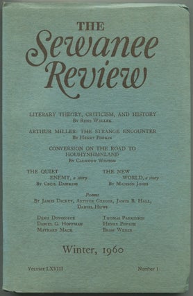 Item #470548 The Sewanee Review – Volume LXVIII, Number 1, January-March, 1960. Rene WELLEK,...