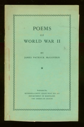 Item #48011 Poems of World War II. James Patrick McGOVERN