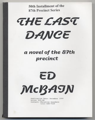 Item #48445 The Last Dance. Ed McBAIN, Evan Hunter