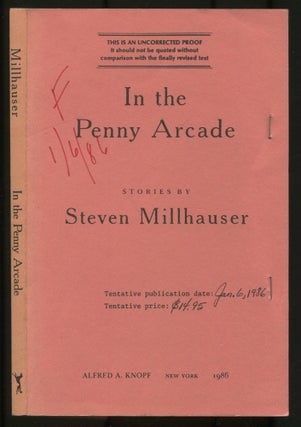 Item #498667 In the Penny Arcade. Steven MILLHAUSER