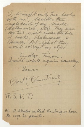 Autograph Letter Signed from Paris in 1923