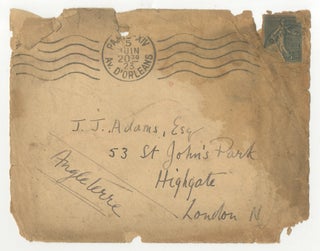 Autograph Letter Signed from Paris in 1923