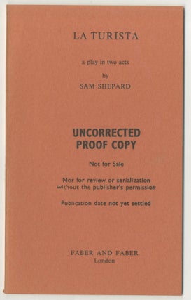 Item #498950 La Turista. A Play in Two Acts. Sam SHEPARD