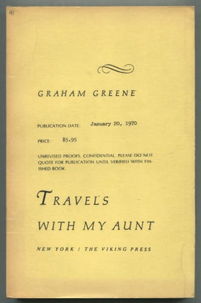 Item #498965 Travel's with My Aunt. Graham GREENE