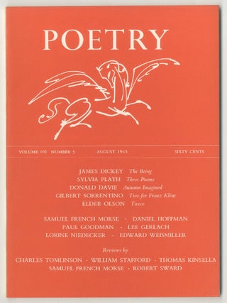 Item #499032 Poetry: August 1963, Volume CII, Number 5. James DICKEY, Robert Sward, Thomas...