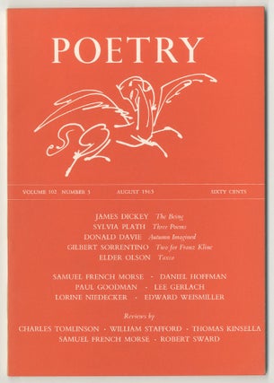 Item #499032 Poetry: August 1963, Volume CII, Number 5. James DICKEY, Robert Sward, Thomas...