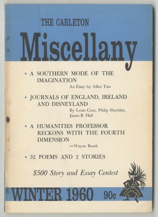 Item #499234 The Carleton Miscellany – Winter 1960, Vol. I, No. 1. Allen TATE, James B. Hall,...