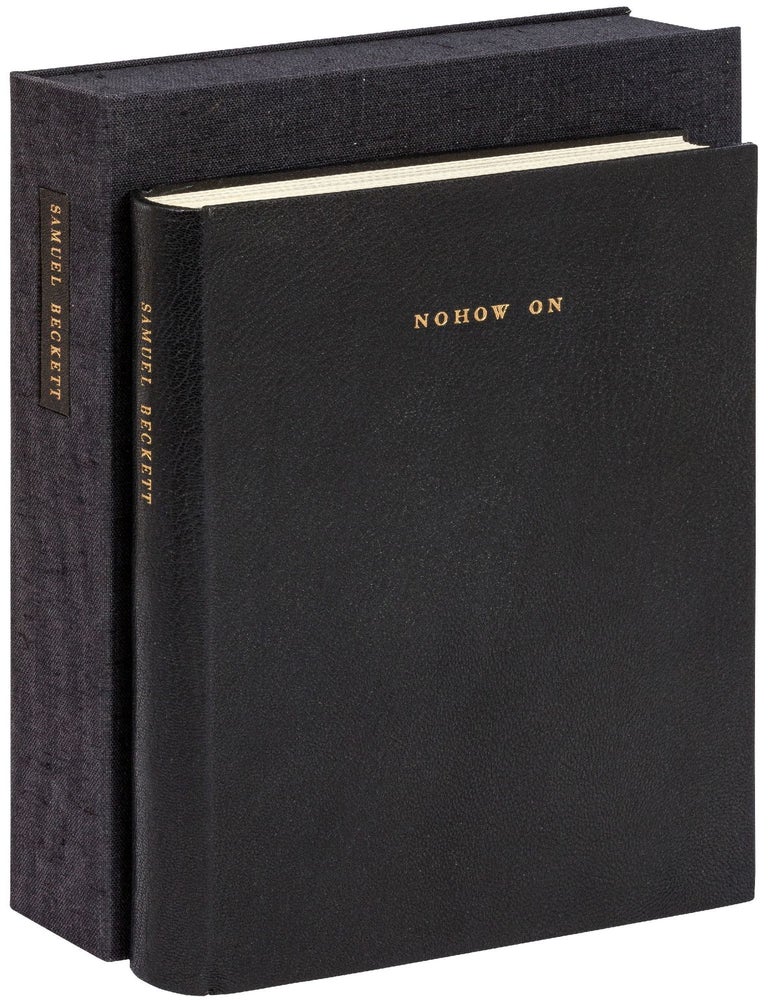 Item #499291 Nohow On. Samuel BECKETT.