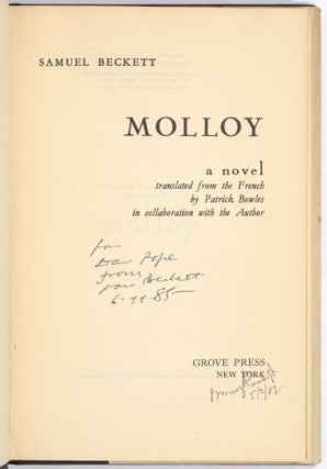 Molloy. A Novel
