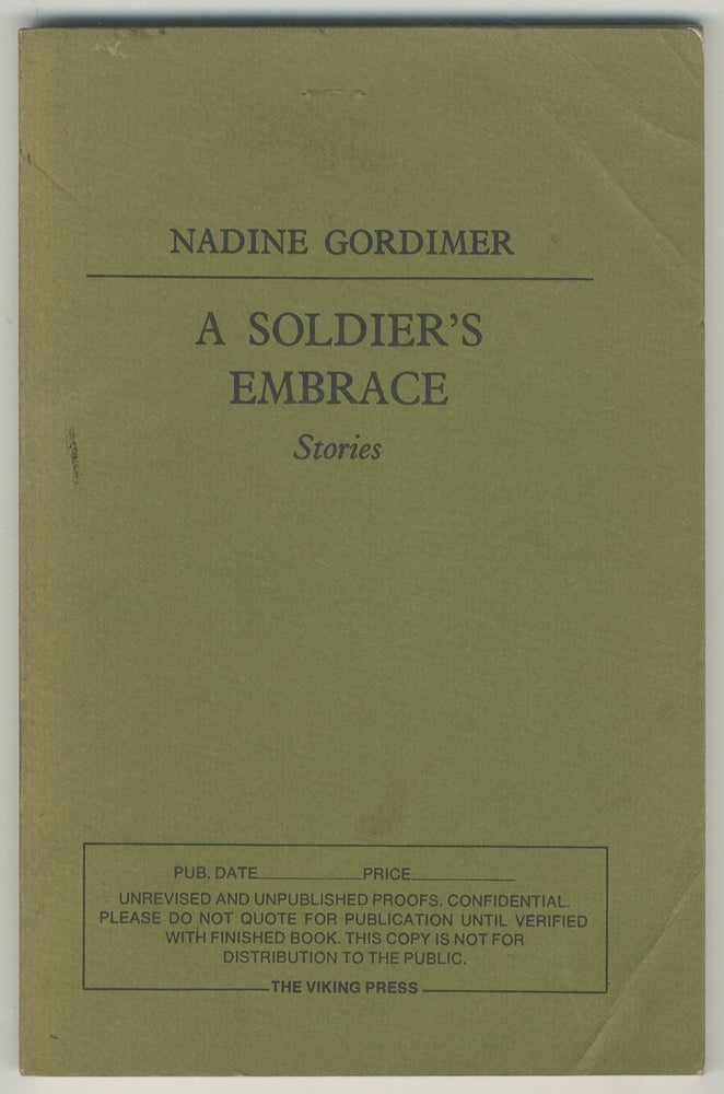 Item #499338 A Soldier's Embrace. Nadine GORDIMER.