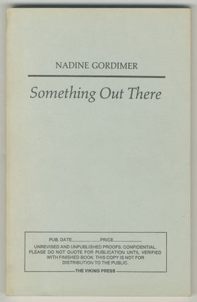 Item #499342 Something Out There. Nadine GORDIMER