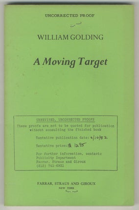 Item #499376 A Moving Target. William GOLDING