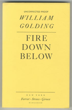 Item #499378 Fire Down Below. William GOLDING