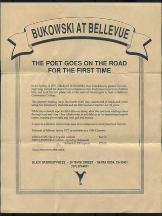 Bukowski at Bellvue: Spring 1970. A One Hour Video Film