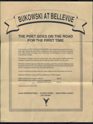 Bukowski at Bellvue: Spring 1970. A One Hour Video Film