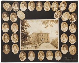 Item #499559 [Large Photographic Collage]: Thirty-two African-American Students of the Bluefield...