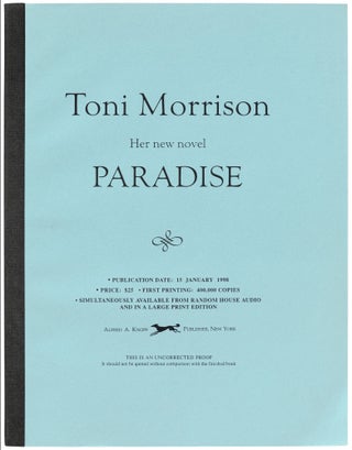 Item #499791 Paradise. Toni MORRISON