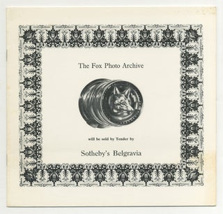 Item #499910 The Fox Photo Archive: An Important Photographic Social and Historical Record of...