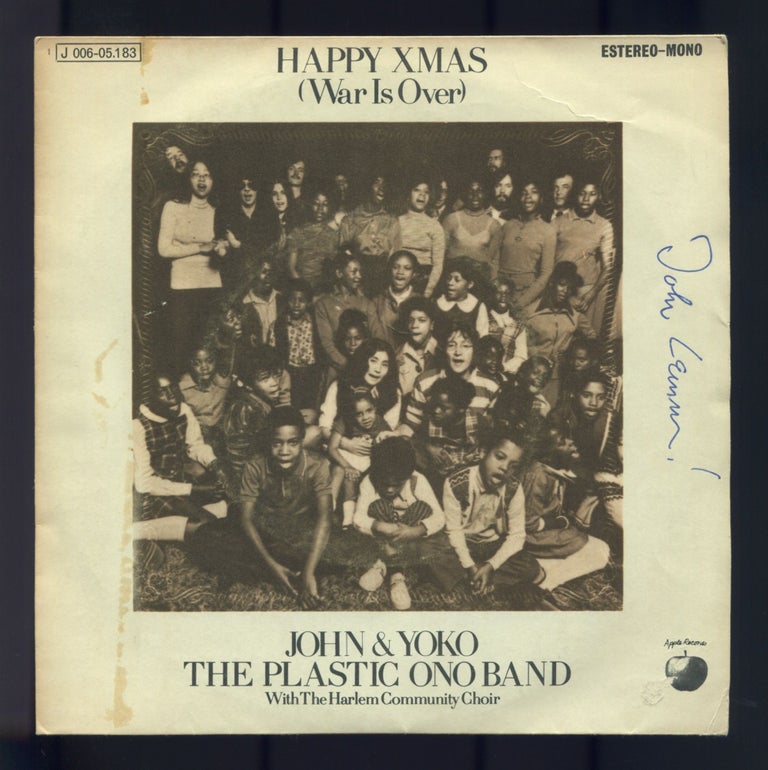 Item #499999 [Album]: Happy Xmas (War is Over) / Listen the Snow is Falling. John LENNNON, Yoko Ono, The Plastic Ono Band, The Harlem Renaissance Community Choir.