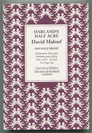 Harland's Half Acre. David MALOUF.