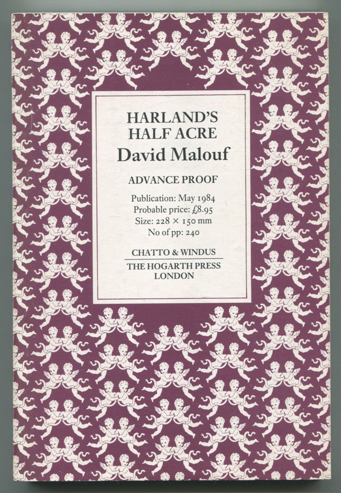 Item #500002 Harland's Half Acre. David MALOUF.