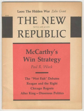 Item #500118 The New Republic: A Journal of Opinion - Volume 158, Number 16, Issue 2785, April...