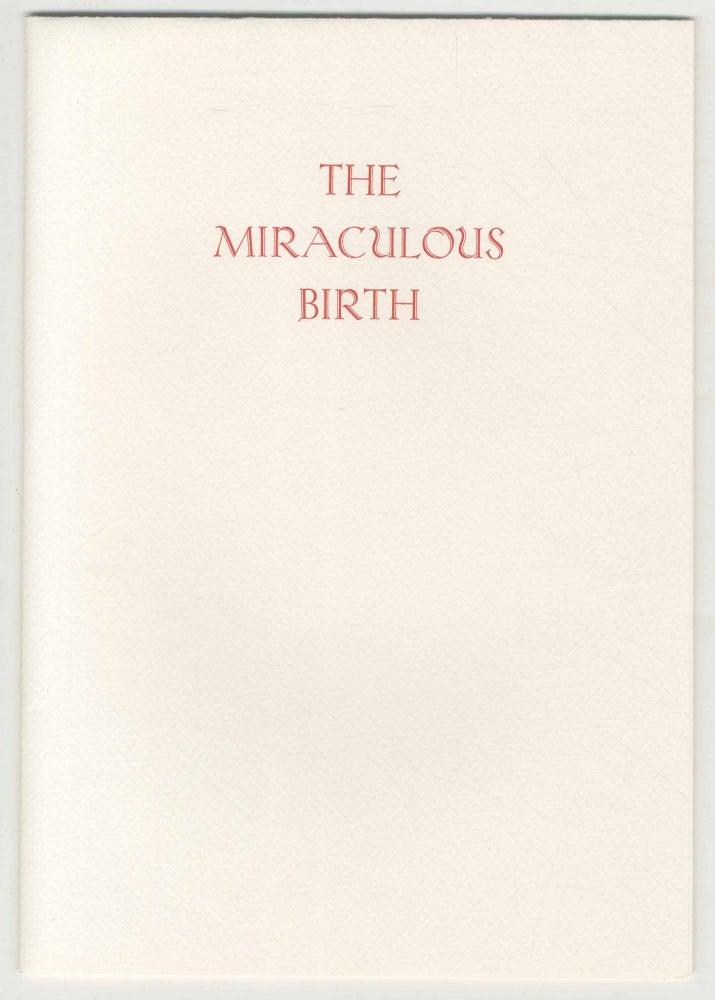 Item #500221 The Miraculous Birth. Joyce Carol OATES.