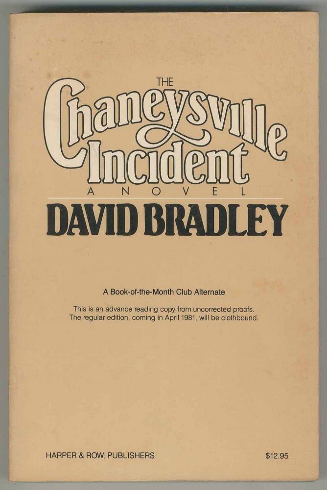 Item #500310 The Chaneysville Incident. David BRADLEY.