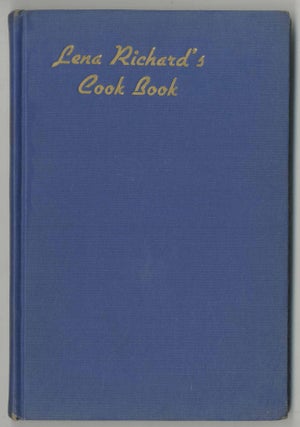 Item #500437 Lena Richard's Cook Book. Lena RICHARD