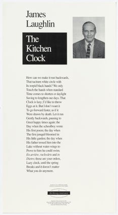 Item #501520 [Broadside]: The Kitchen Clock. James LAUGHLIN