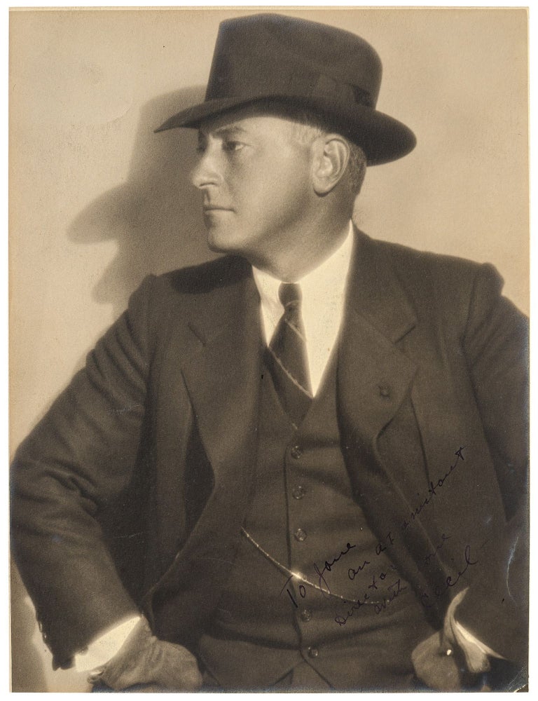 Photograph]: Inscribed Portrait of Cecil B. DeMille. Cecil B. DeMille.