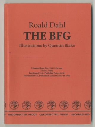 Item #501701 The BFG. Roald DAHL
