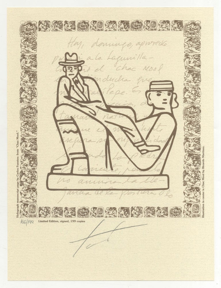 Item #501742 Chac Mool. Carlos FUENTES.