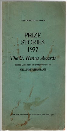 Item #501829 Prize Stories 1977: The O. Henry Awards. William ABRAHAMS, edited