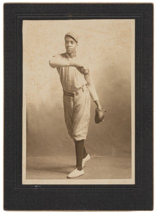 Item #502015 [Cabinet Card]: Photograph of a Black Base Ball Player