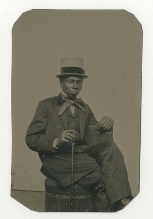 Item #502118 [Tintype]: Well-dressed African-American Man