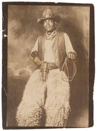 Item #502142 [Photographic Portrait]: African-American Cowboy