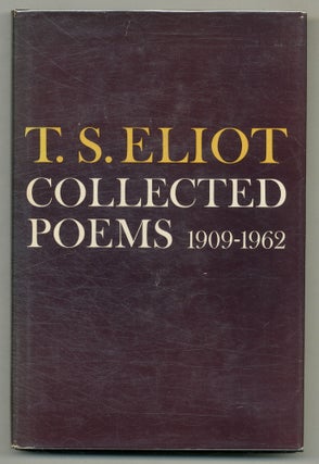 Item #502940 Collected Poems 1909-1962. T. S. ELIOT