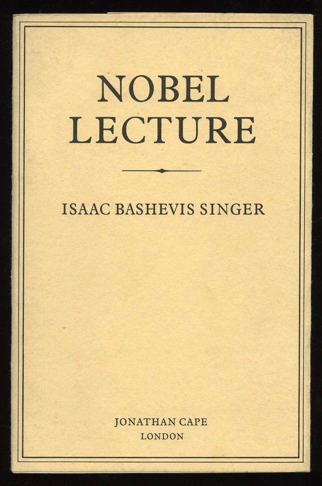 Item #50295 Nobel Lecture. Isaac Bashevis SINGER.