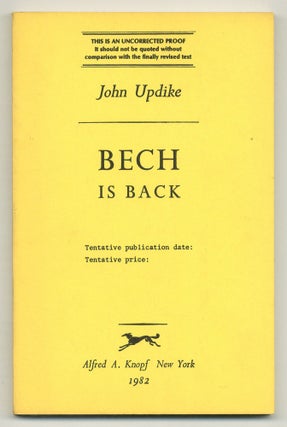 Item #502976 Bech is Back. John UPDIKE