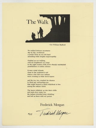 Broadside]: The Walk. Frederick MORGAN.